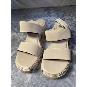 Madden Girl Tan Harly Chunky Sandal-size 8.5